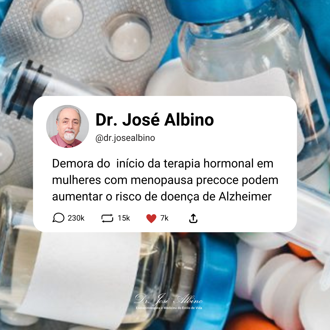 Demora do  início da terapia hormonal em mulheres com menopausa precoce podem aumentar o risco de doença de Alzheimer